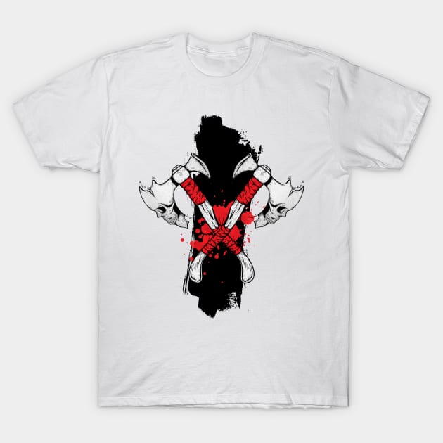 Skull Axes T-Shirt by Jess Adams